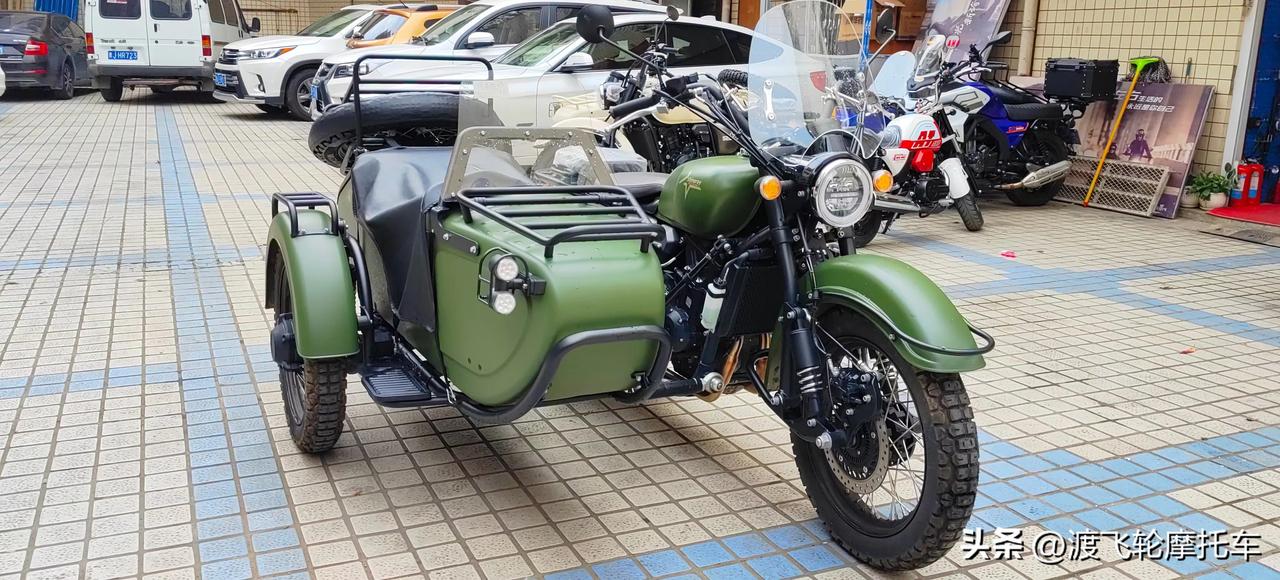 二手边三轮摩托车一台#银钢500#