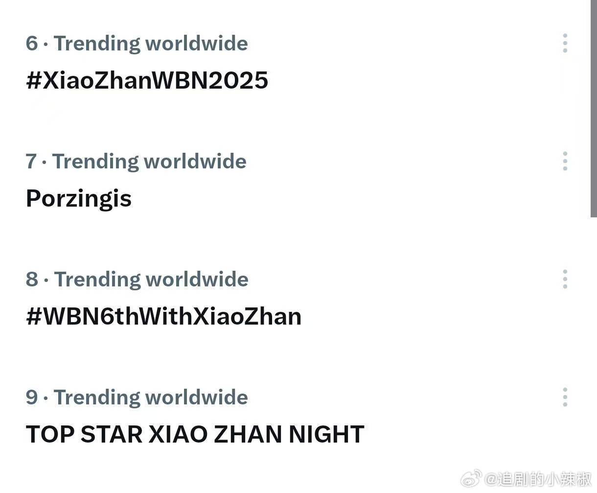 肖战今天出席微博之夜，世界趋势霸榜了 