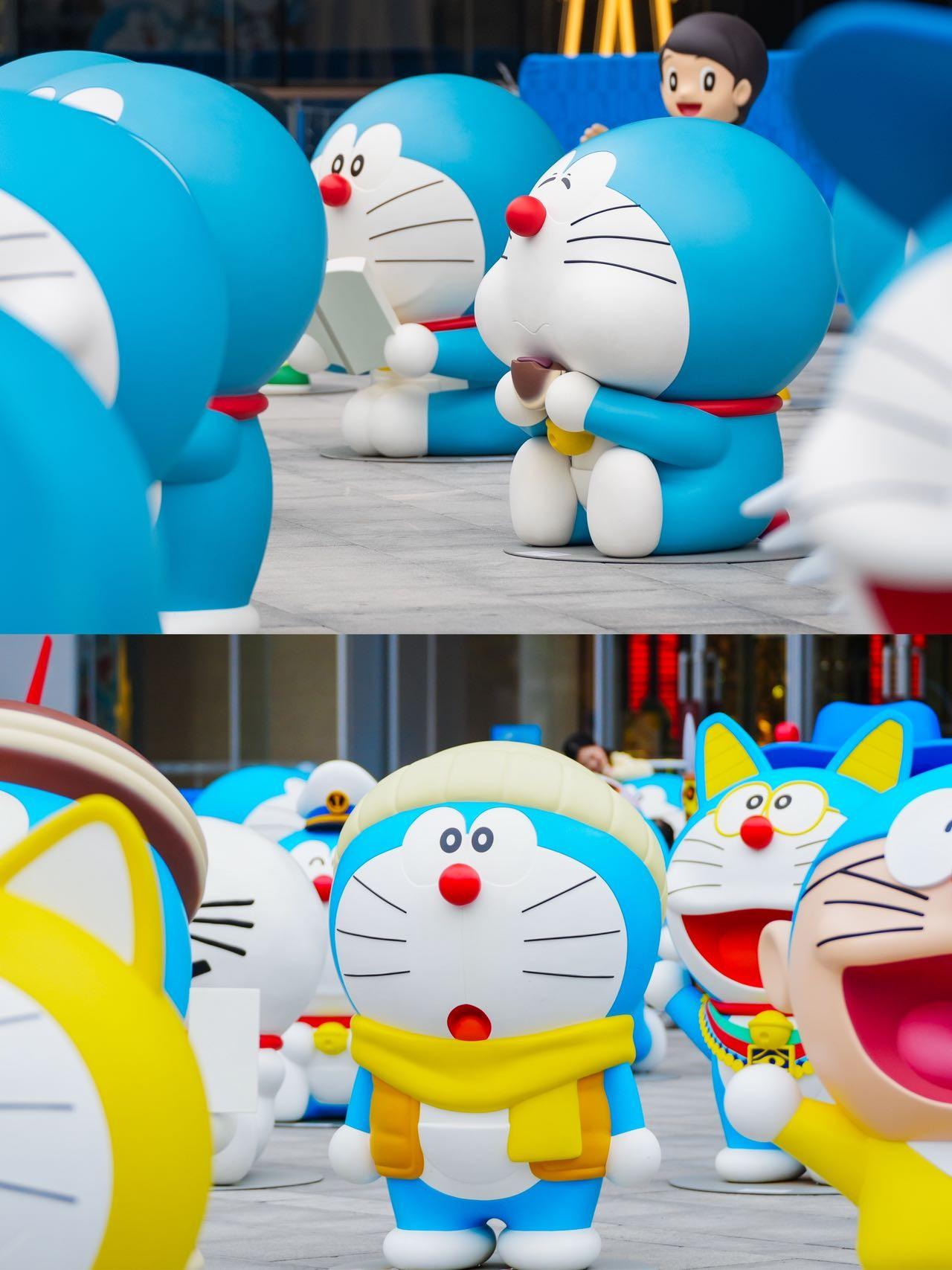 不骗你！武汉的哆啦A梦浓度已经超标了。武汉人都接到通知了嘛？童年最爱的...