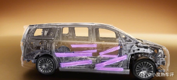 【鸿蒙智行智界V9白车身结构发布，全球首发全维包裹安全气囊】4 月 20 日，智