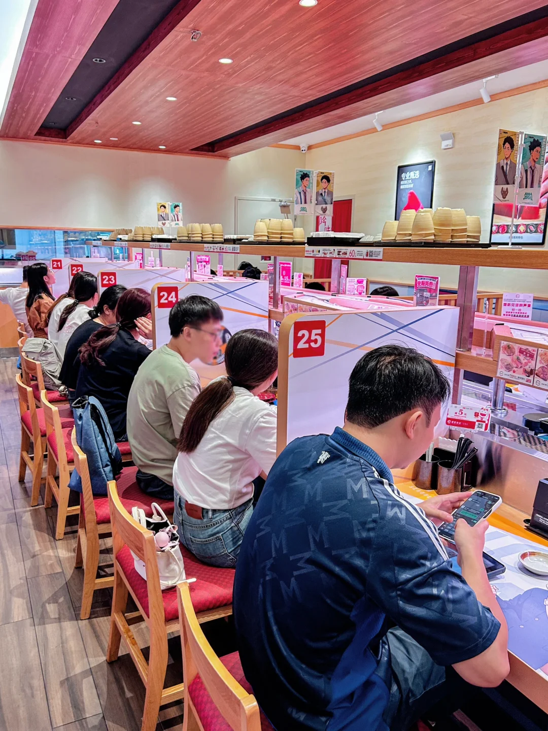 🥹寿司郎的排队时间越来越长了。。。