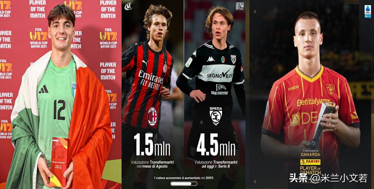 米兰青年队最被寄予厚望的四位球员，现在是三位了，因为利贝拉利已经永久离开米兰，留