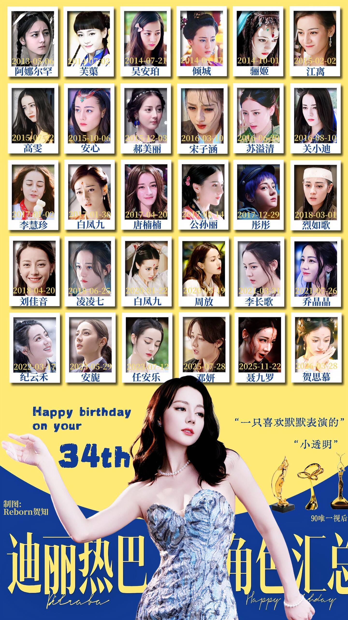 3个以上“人生角色”是顶级演员分水岭这样一看迪丽热巴真的很牛逼爆剧爆角色都很多…