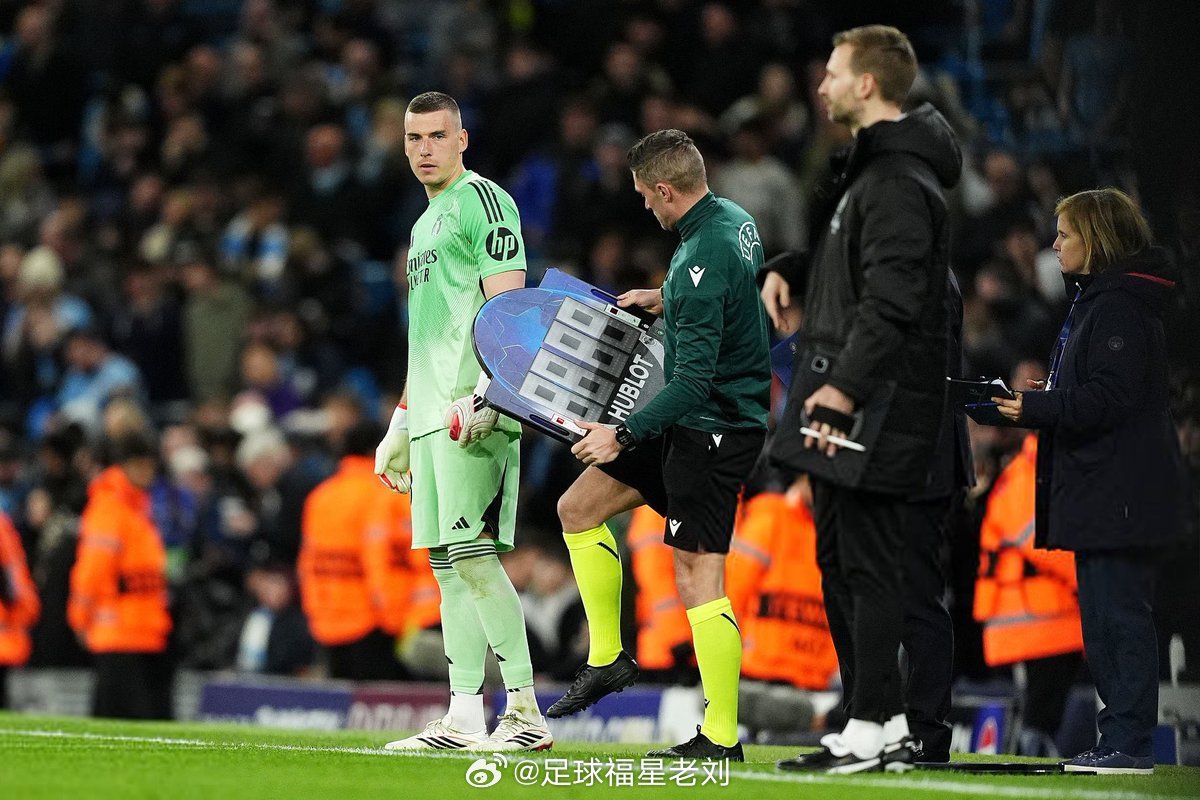 Andriy Lunin曼城vs皇马