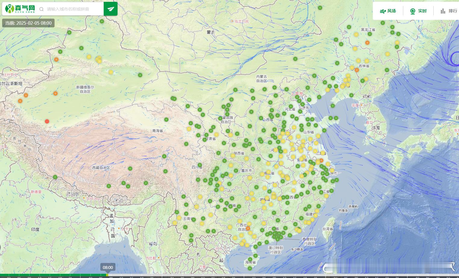 【大气扩散条件好】今晨的能见度和空气质量都不错。近期冷空气活跃，多风，使得大气扩