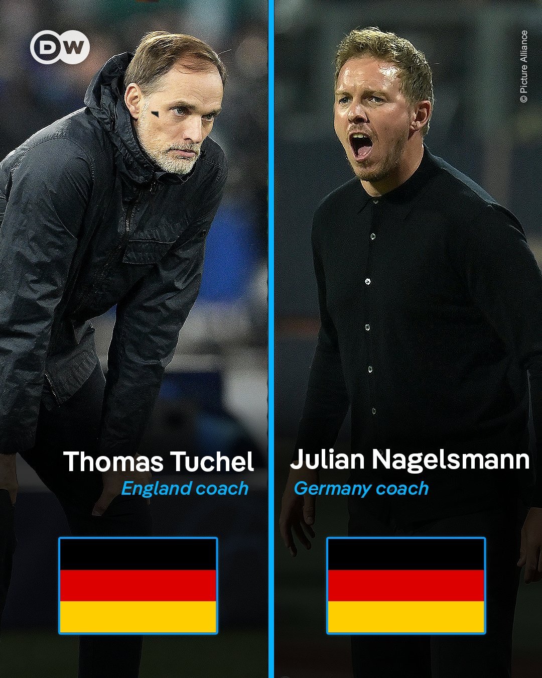 德国媒体DW Sports开始畅想2026世界杯决赛了：德国vs英格兰；纳戈尔斯