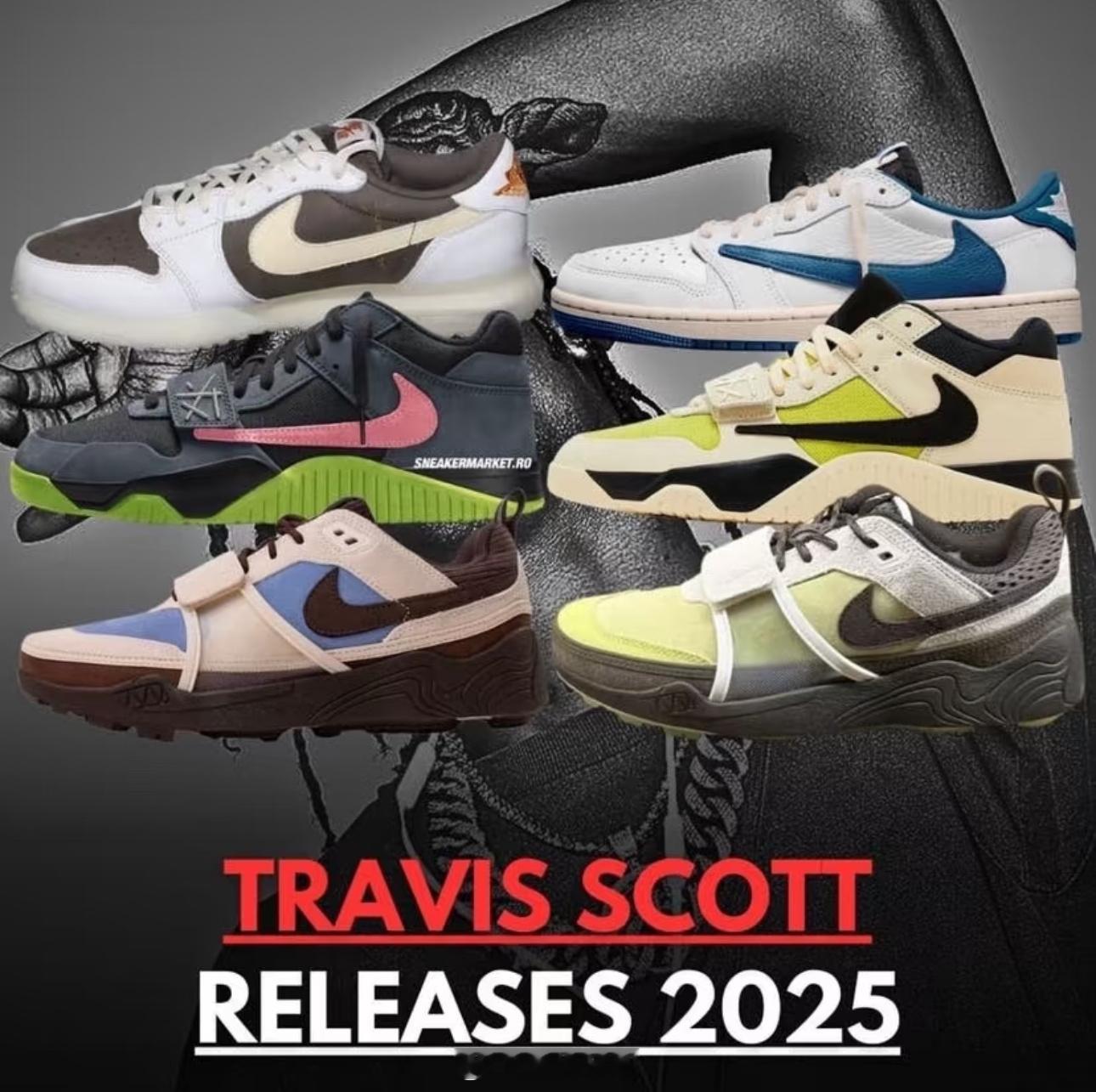 「发售提醒」Travis Scott × Nike将于2025年带来至少六款联名