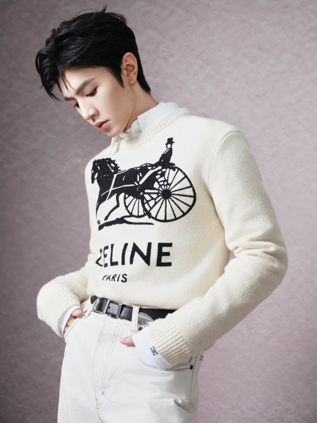 陈哲远 × 今日CELINE 上海新春活动造型大片，身穿Celine by Mi