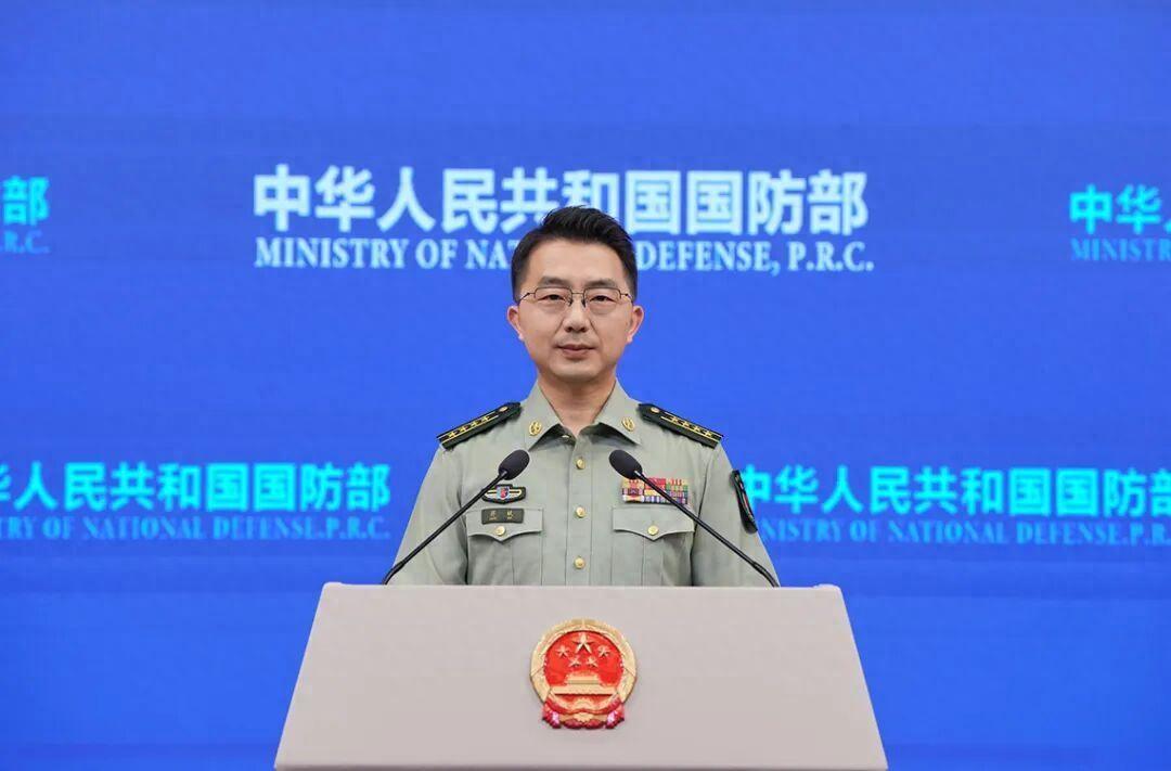 中国国防部发表声明，

5月18日下午，国防部举行了例行新闻发布会，发言人蒋斌大