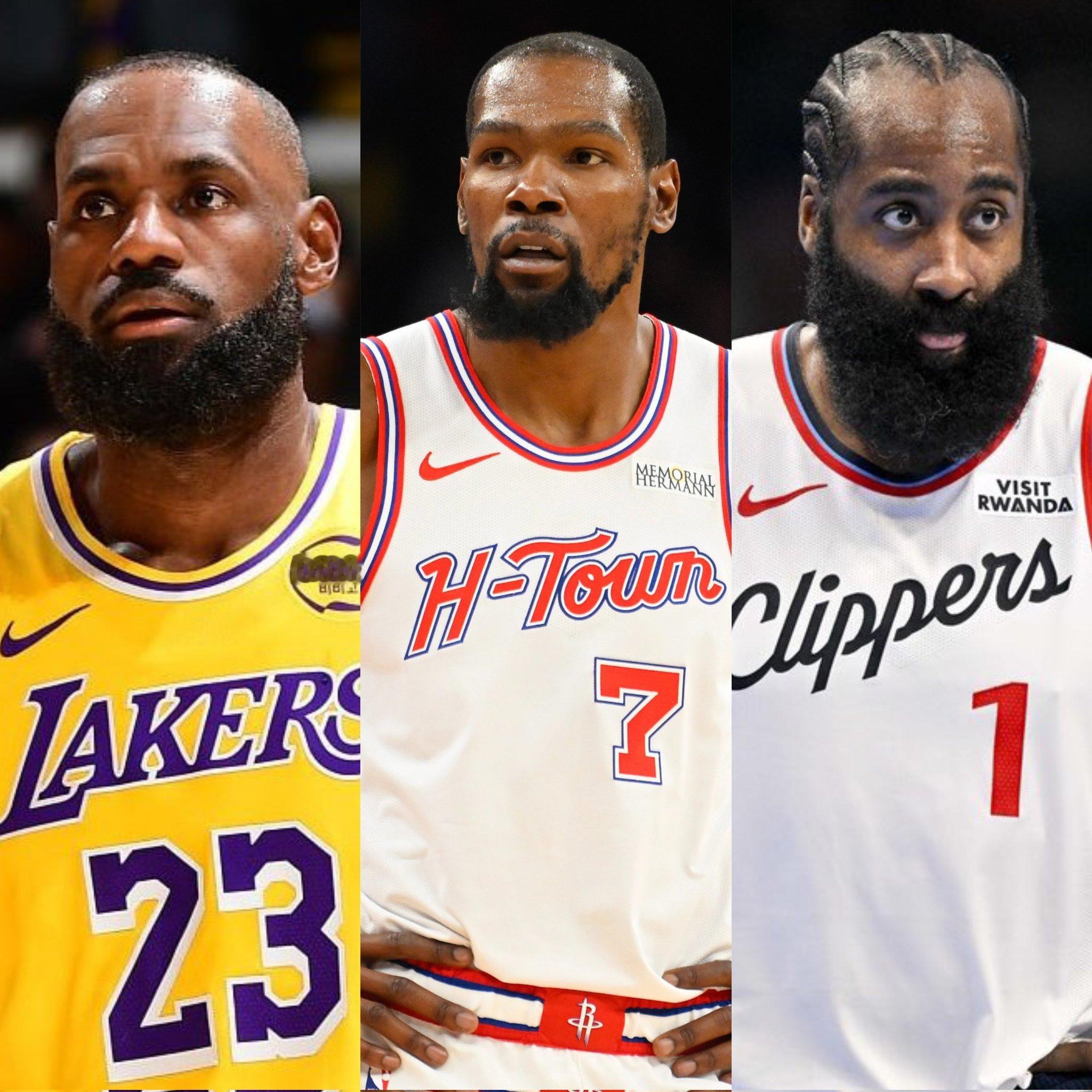 现在有 3 名现役球员 位列 NBA 历史得分榜前 10 名： • 勒布朗·詹姆