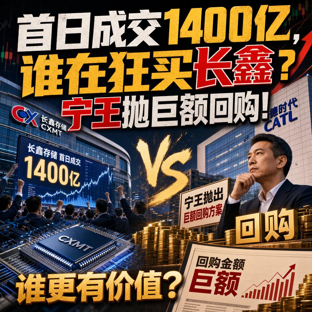 突发！A股同一天上演两出王炸大戏！
一边是长鑫科技上市首日暴涨466%，3.28