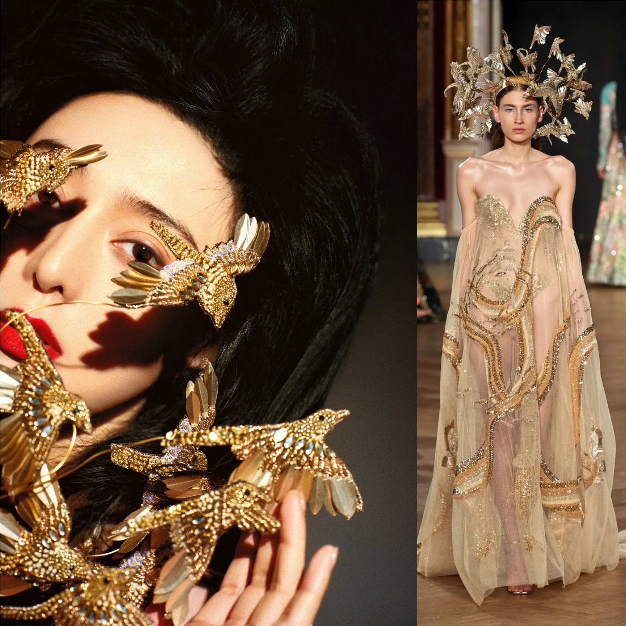 Fan Bingbing in Rahul Mishra Couture，来自冰