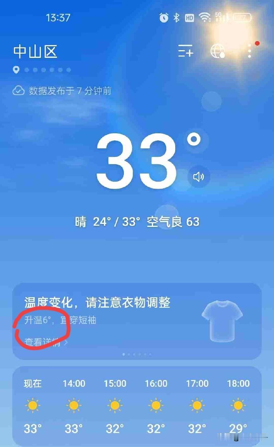 大连热疯了！
头伏的第一天，大连老热了，今天的温度比昨天提高了 6°，体感温度达