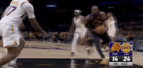 詹姆斯暴扣！！！ 打停太阳了！湖人24-14领先太阳vs湖人