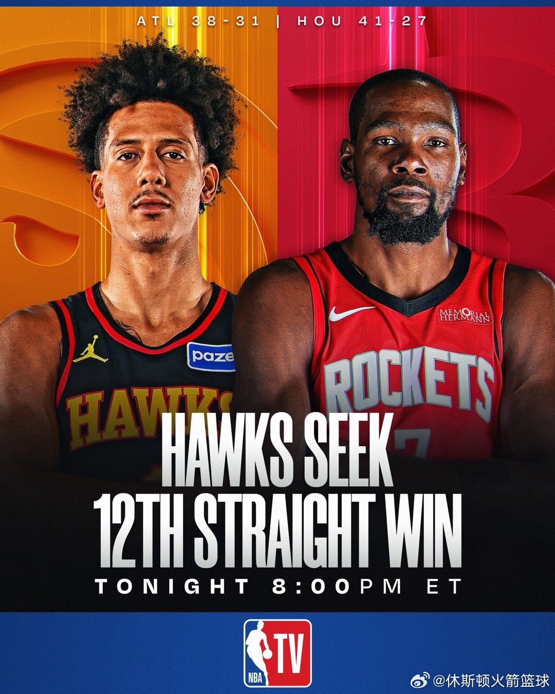 上午8点，火箭主场对阵老鹰🚀高清原声直播⬇️网页链接 （复制链接浏览器打开下载