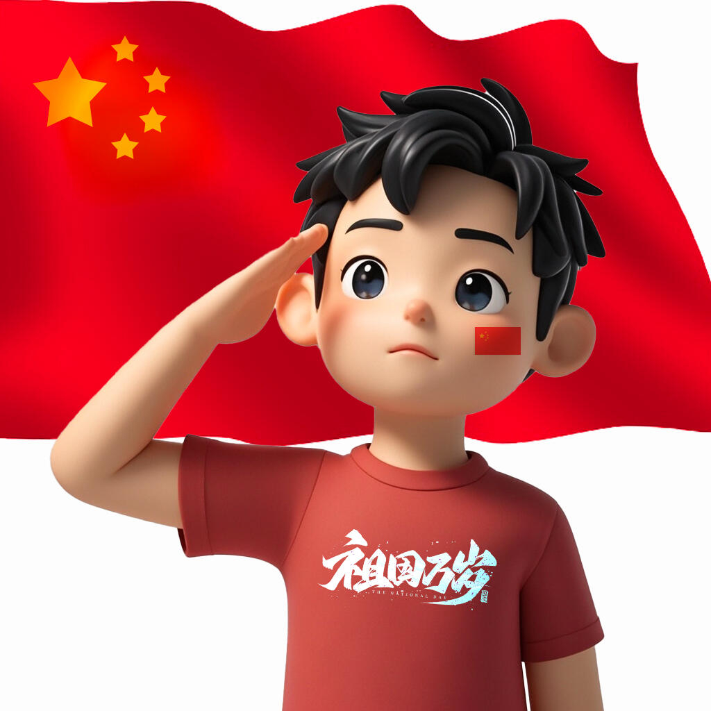 九三阅兵、国庆专属3D头像，共祝祖国繁荣昌盛cr：图图小淘气 ​​​