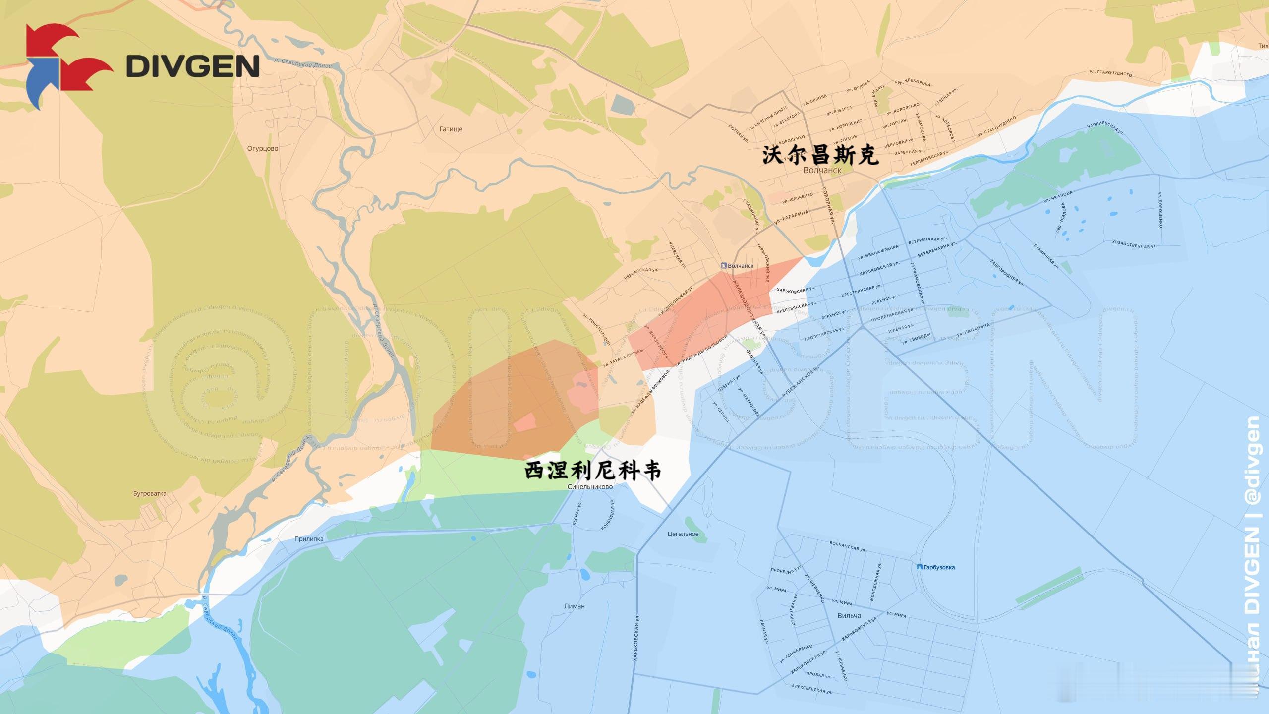 箭头社更新哈尔科夫东北的变化来源：DIVGEN 🚩 Карта СВО 俄乌局