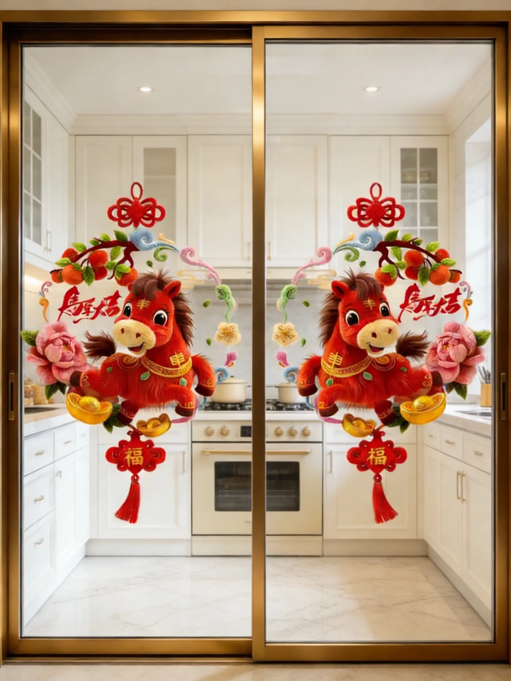 窗花 窗花贴 新年氛围感 马年大吉 家居好物