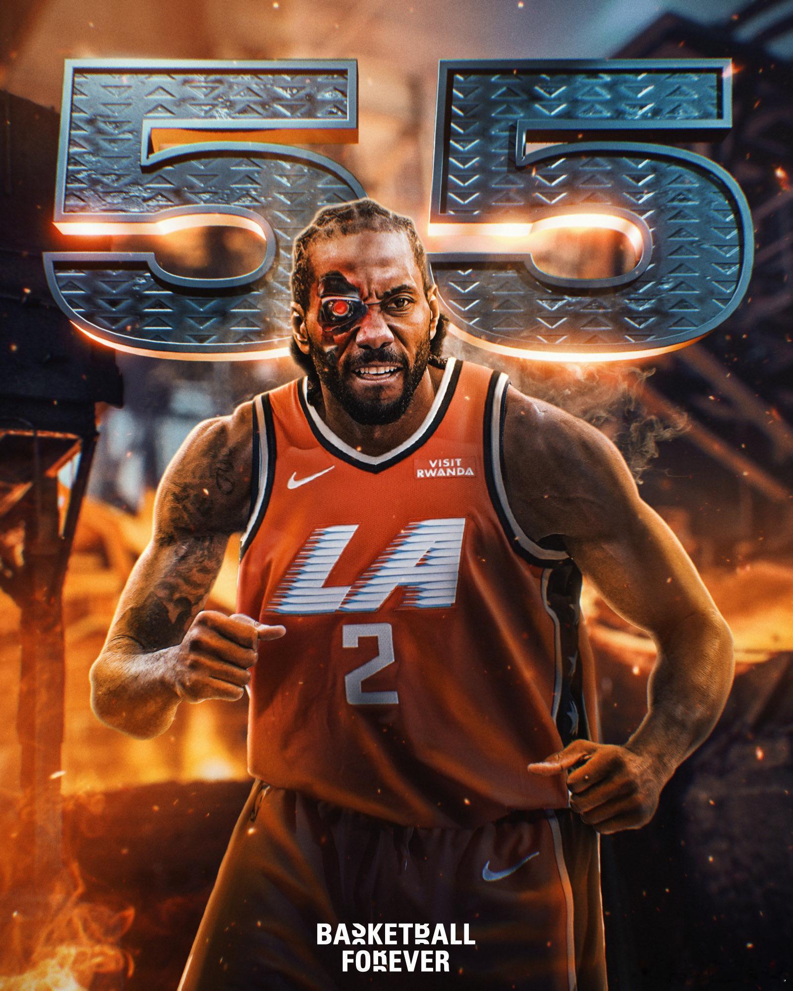 伦纳德砍下职业生涯新高的55分、11个篮板、5次抢断、3次盖帽！投篮命中率高达6