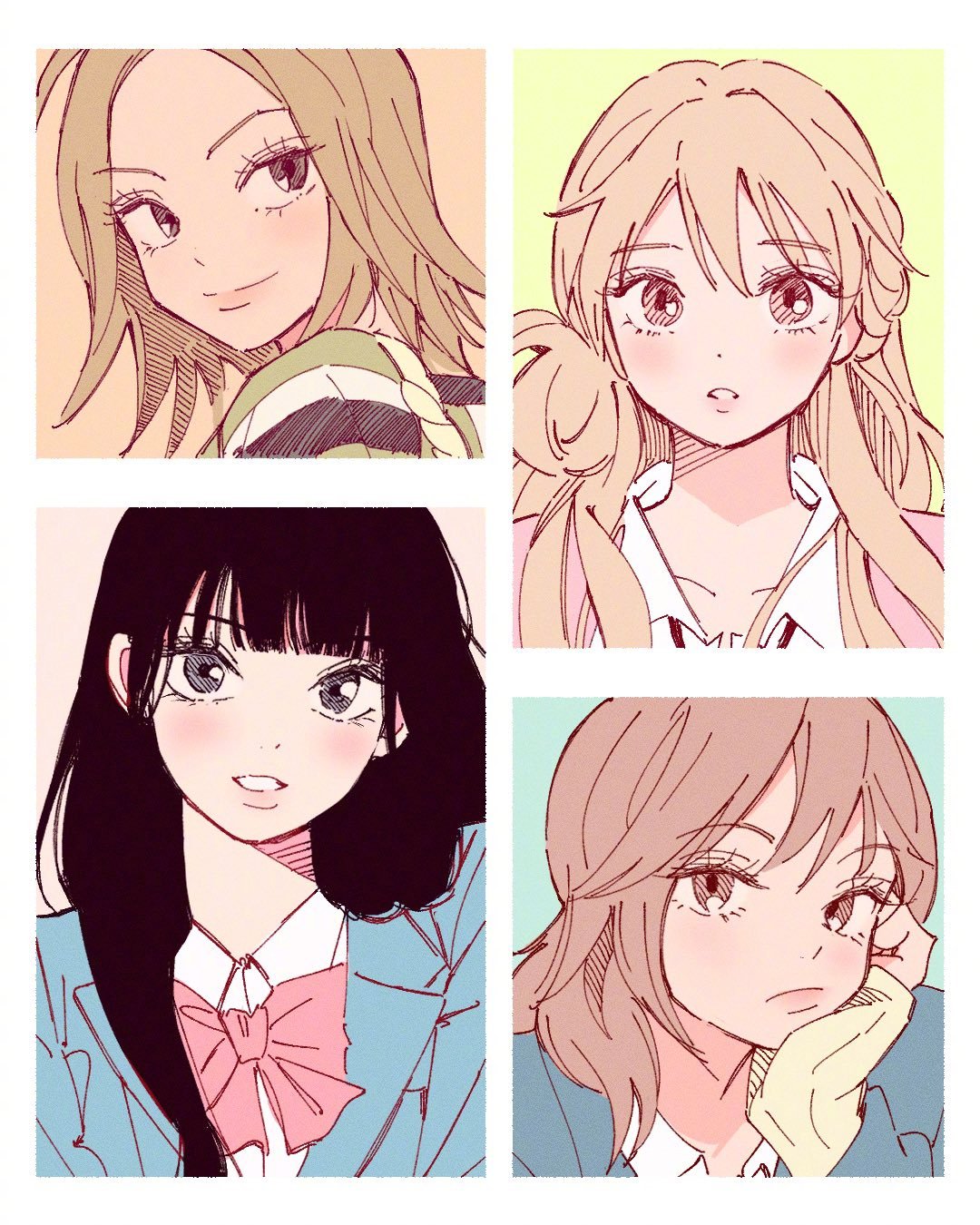 폴로토끼 老师画的动画女性角色每个都超级可爱！！ 