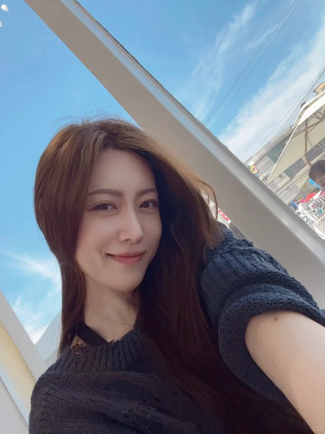 跟天空合照