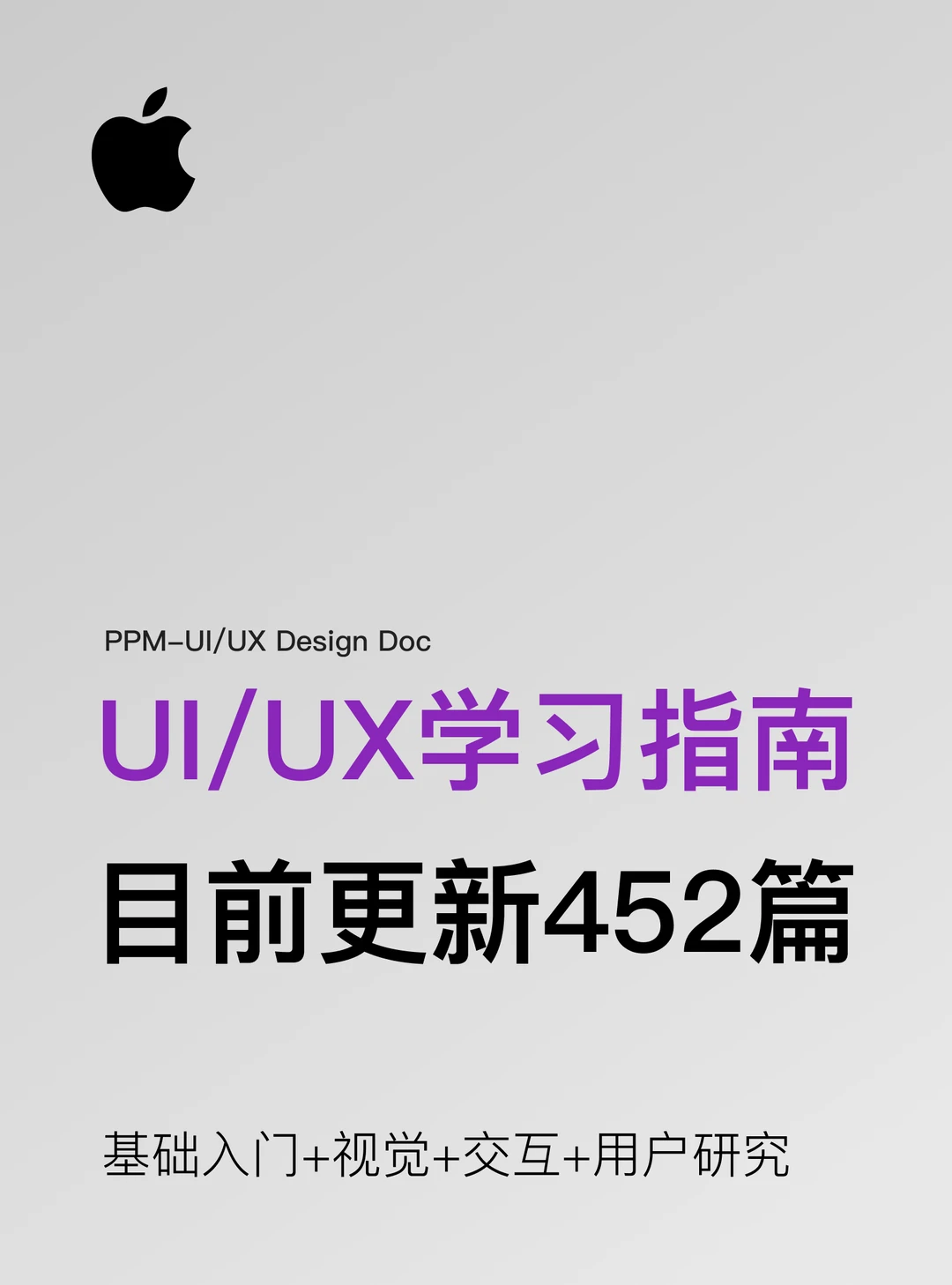 UI/UX学习指南，基础+视觉+交互+用研