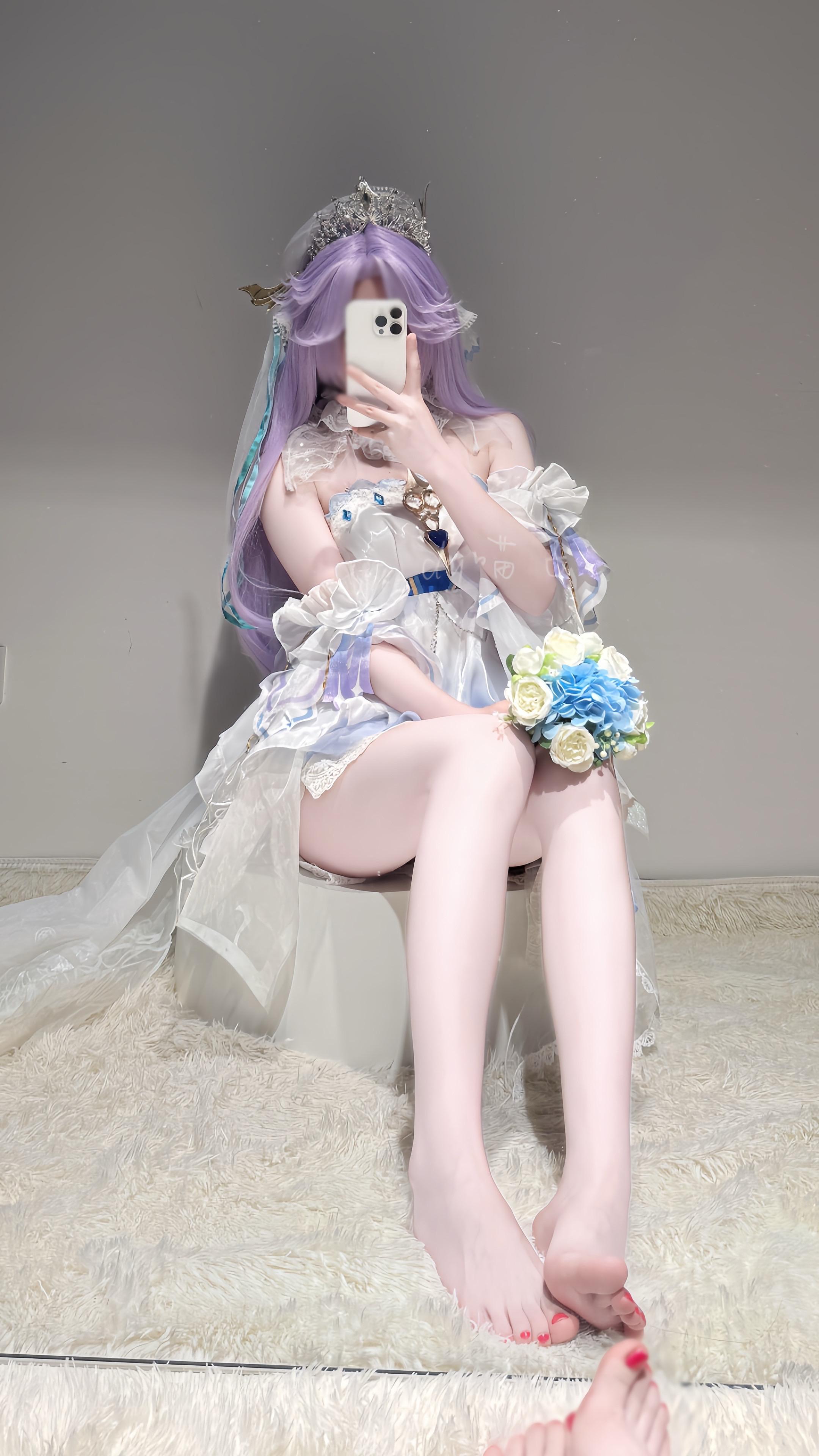 大乔cos 王者荣耀 大乔挚爱花嫁