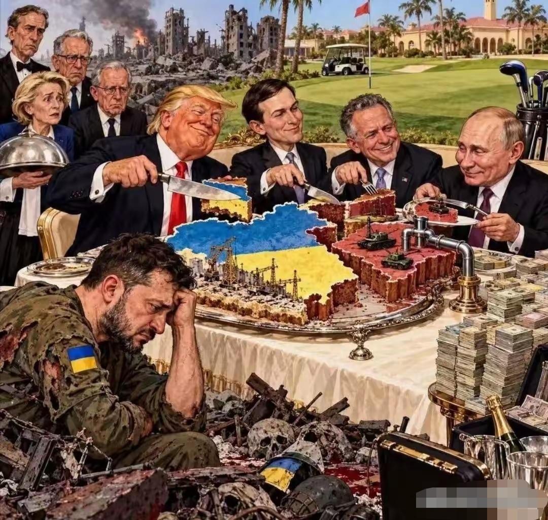 忒形象了！普京笑了，特朗普得意了，欧洲懵了，泽连斯基垂下了头。泽连斯基本来是想上