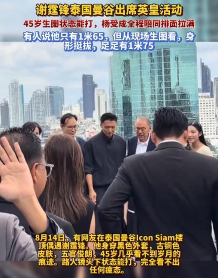 最近好多人都在问，在泰国偶遇到谢霆锋了吗？还真有网友在泰国曼谷街头偶遇到了。他和