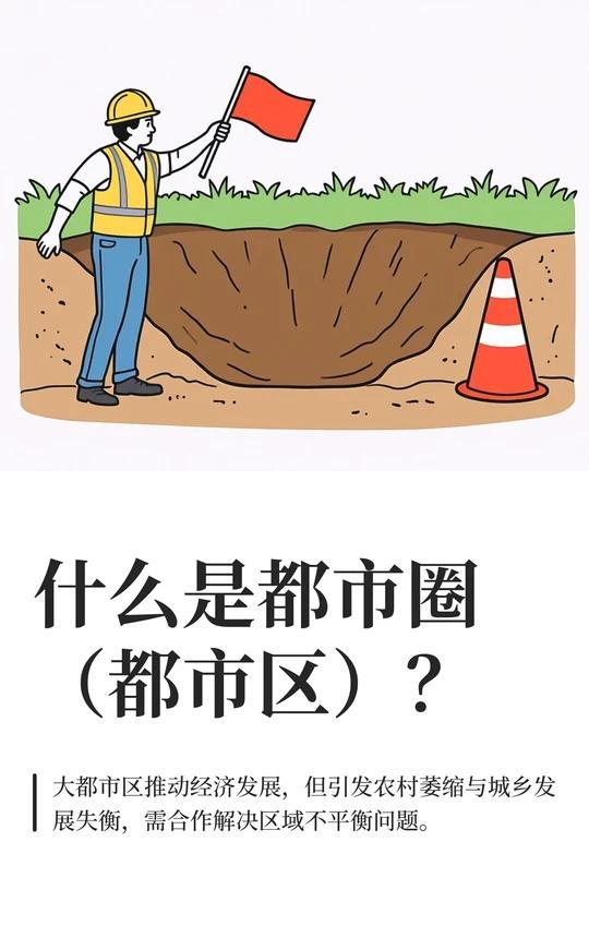 什么是都市圈（都市区）？
大都市区通过集聚优势推动经济发展，吸引人口，但也带来农
