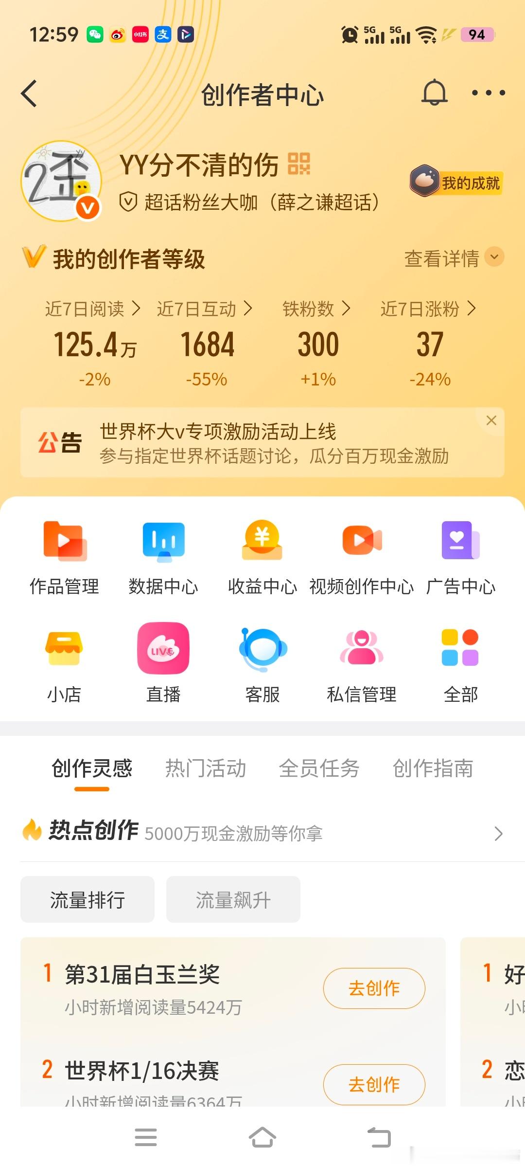 恭喜我铁粉300个了 
