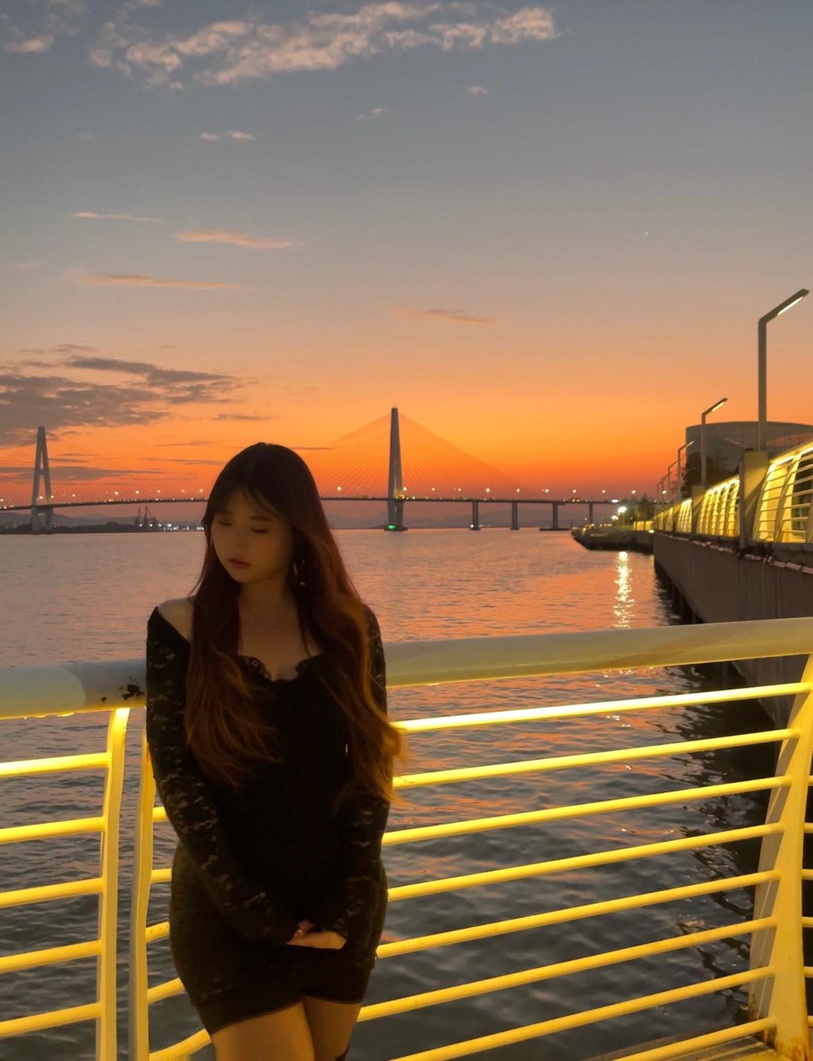 冬天的日落也很浪漫