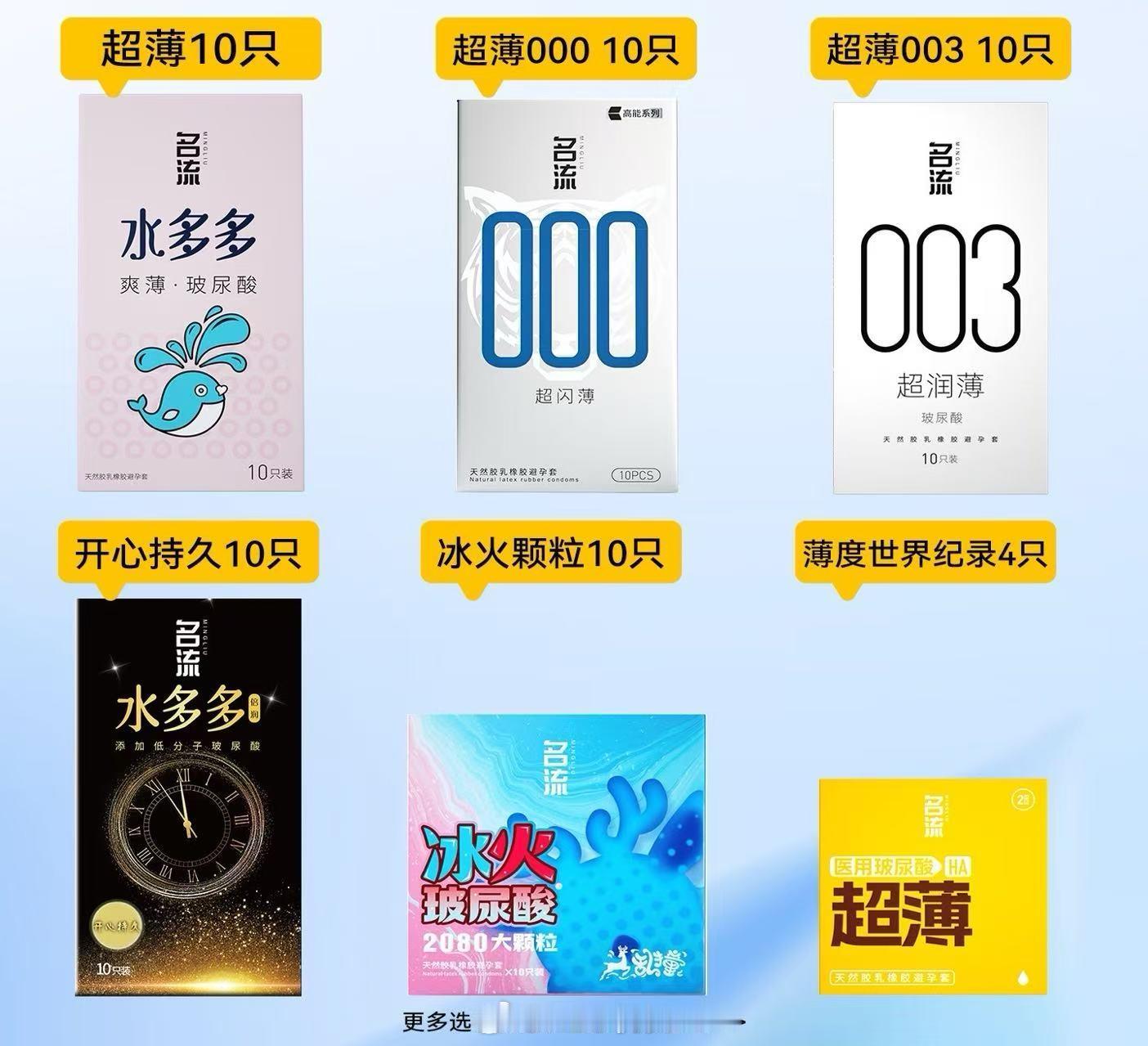🌟名流玻尿酸超薄套套任选 4 件💥 19.6 