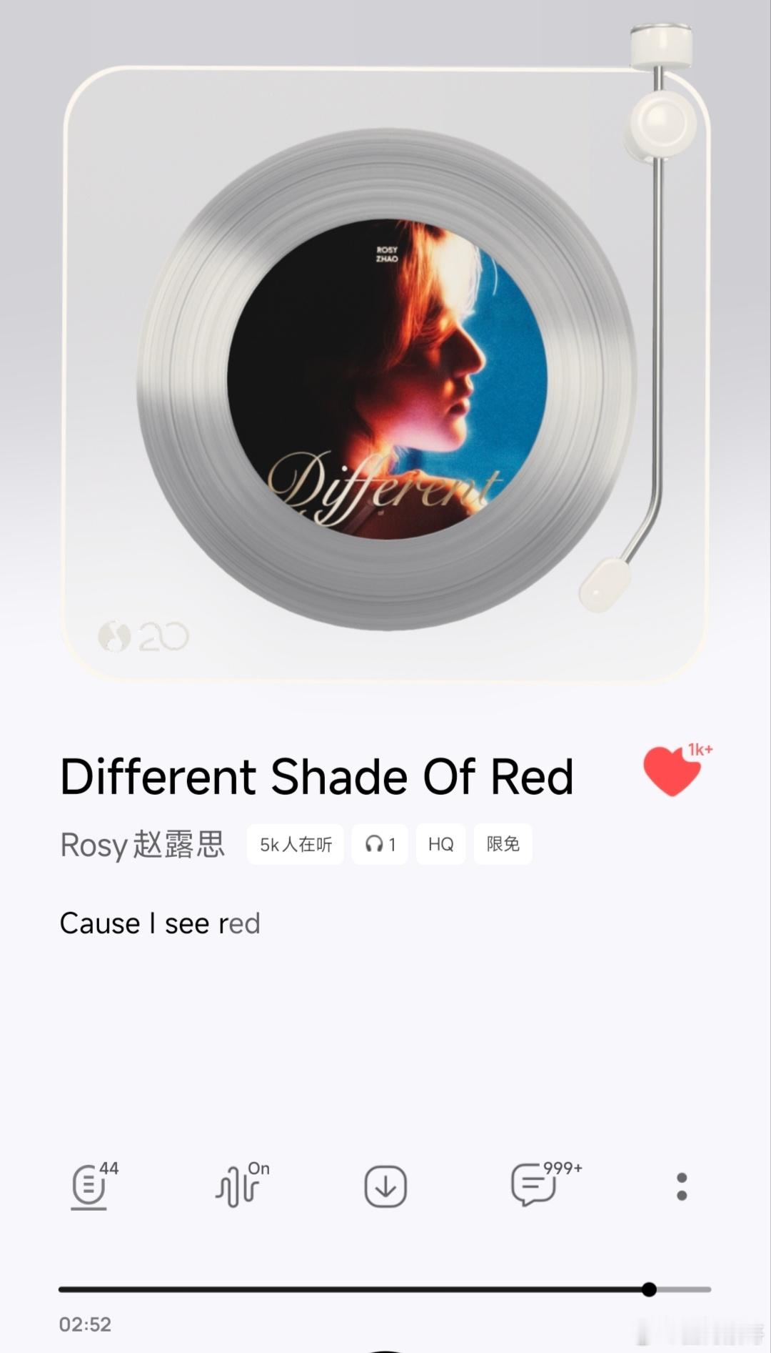 赵露思的新歌《Different Shade Of Red》还真的不错诶，虽然是