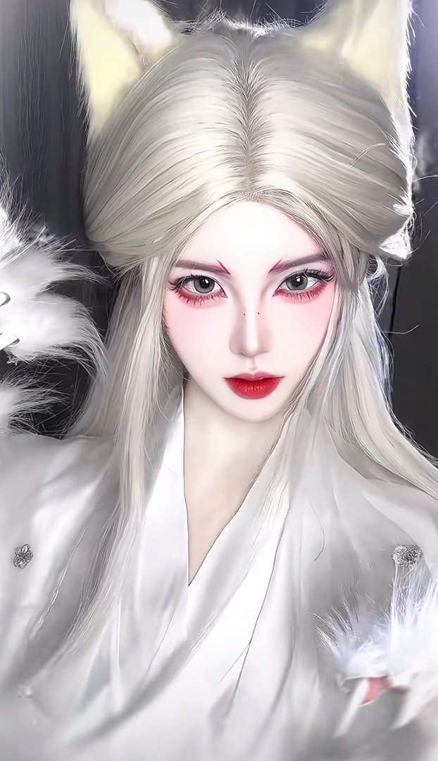 月鳞绮纪狐妖妆仿妆已经有人开始仿月鳞狐妖妆了  已经有人开始仿月鳞狐妖妆了，有了