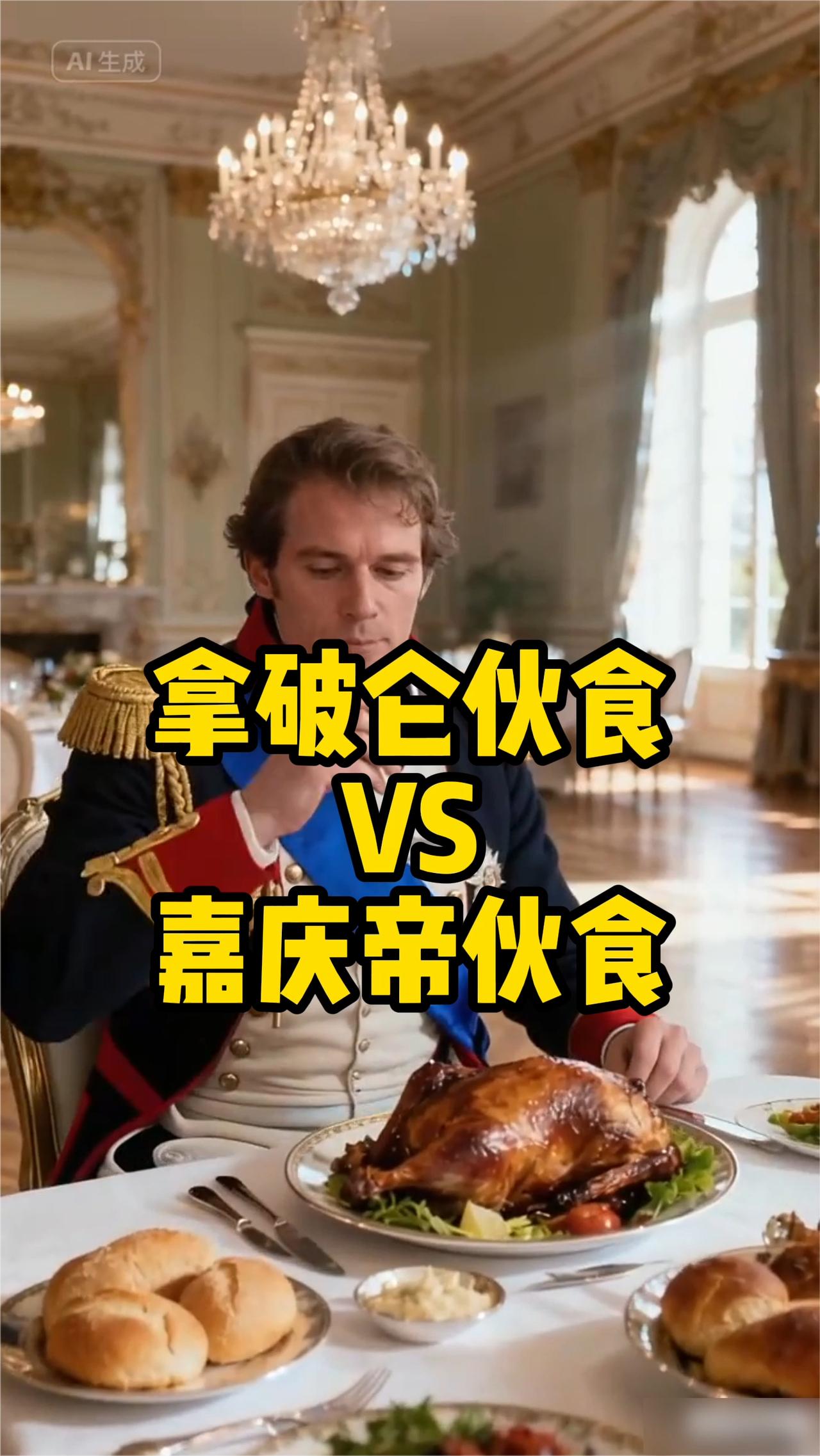 拿破仑伙食VS嘉庆帝伙食。
沉浸式感受同时期(18世纪末-19世纪初)中西方两位