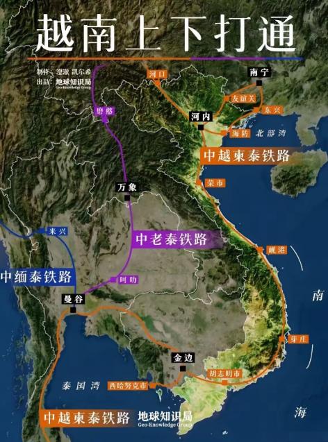 越南已经全方位无死角的彻底慌了！南北高铁一整套组合拳打完了，中国没上当，越南已经