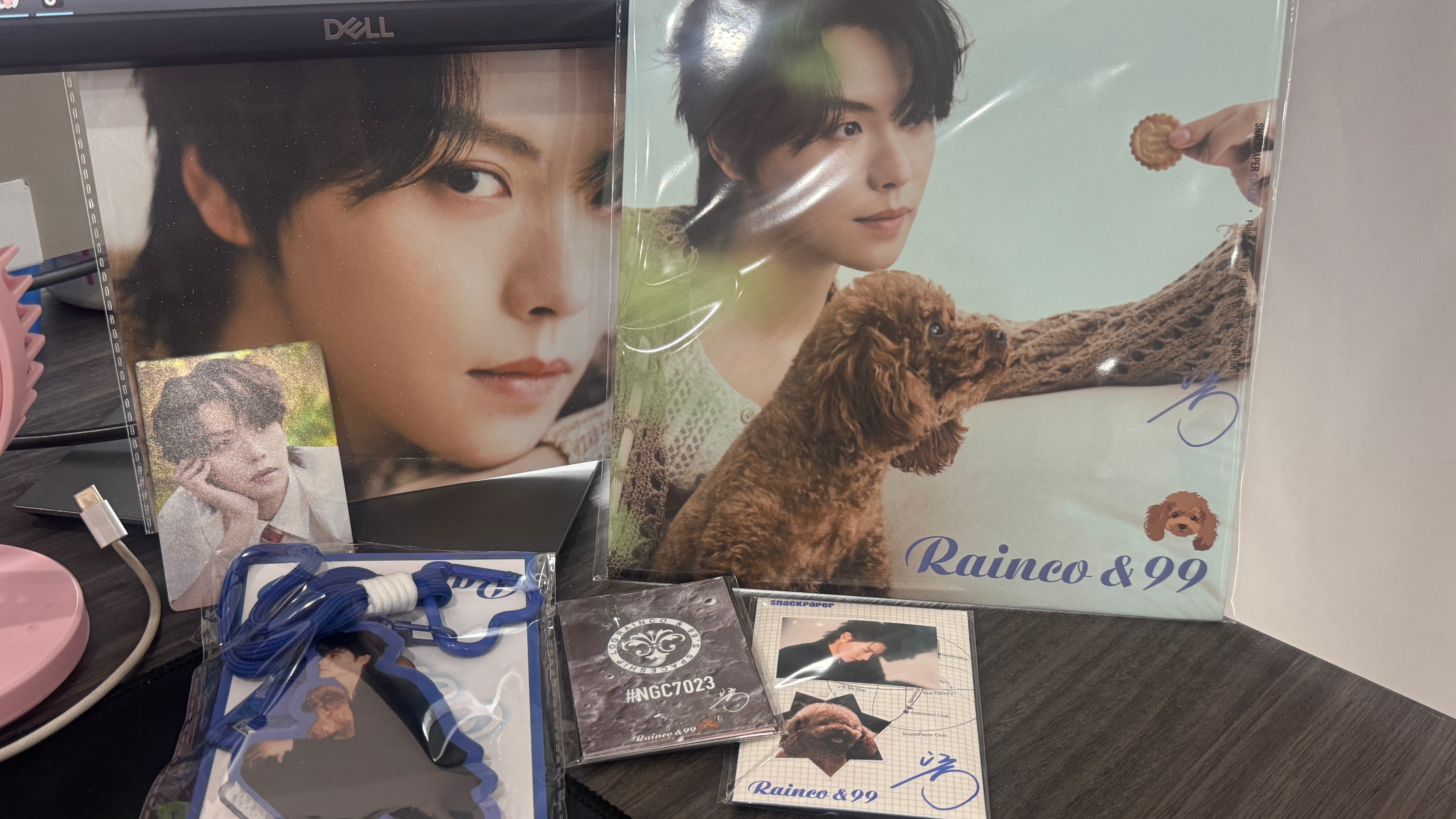 rainco99品牌代言人肖宇梁 一天看八百次的小饼干和周边它们终于到啦