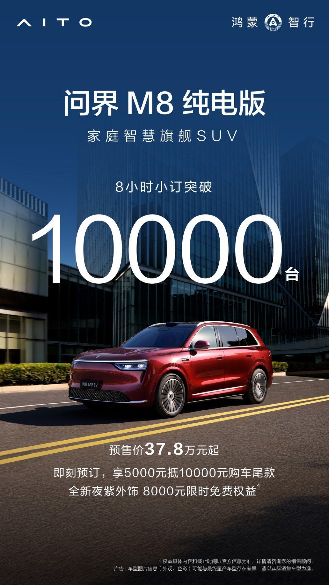 纯电版小订突破10000台，这个成绩非常可以了，谁说纯电大型SUV没市场[dog