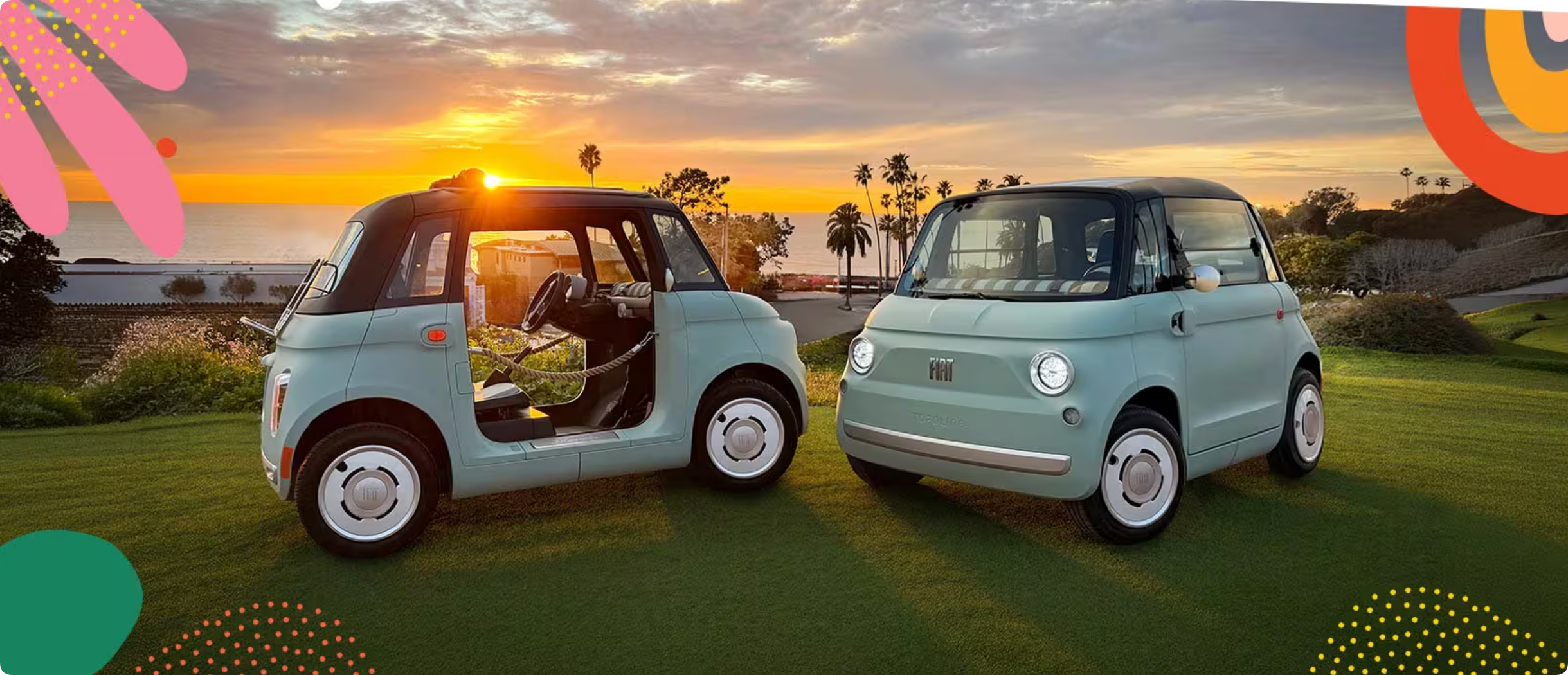 fiat在美国卖的最便宜的车 15000美金左右的电动 Topolino  中国