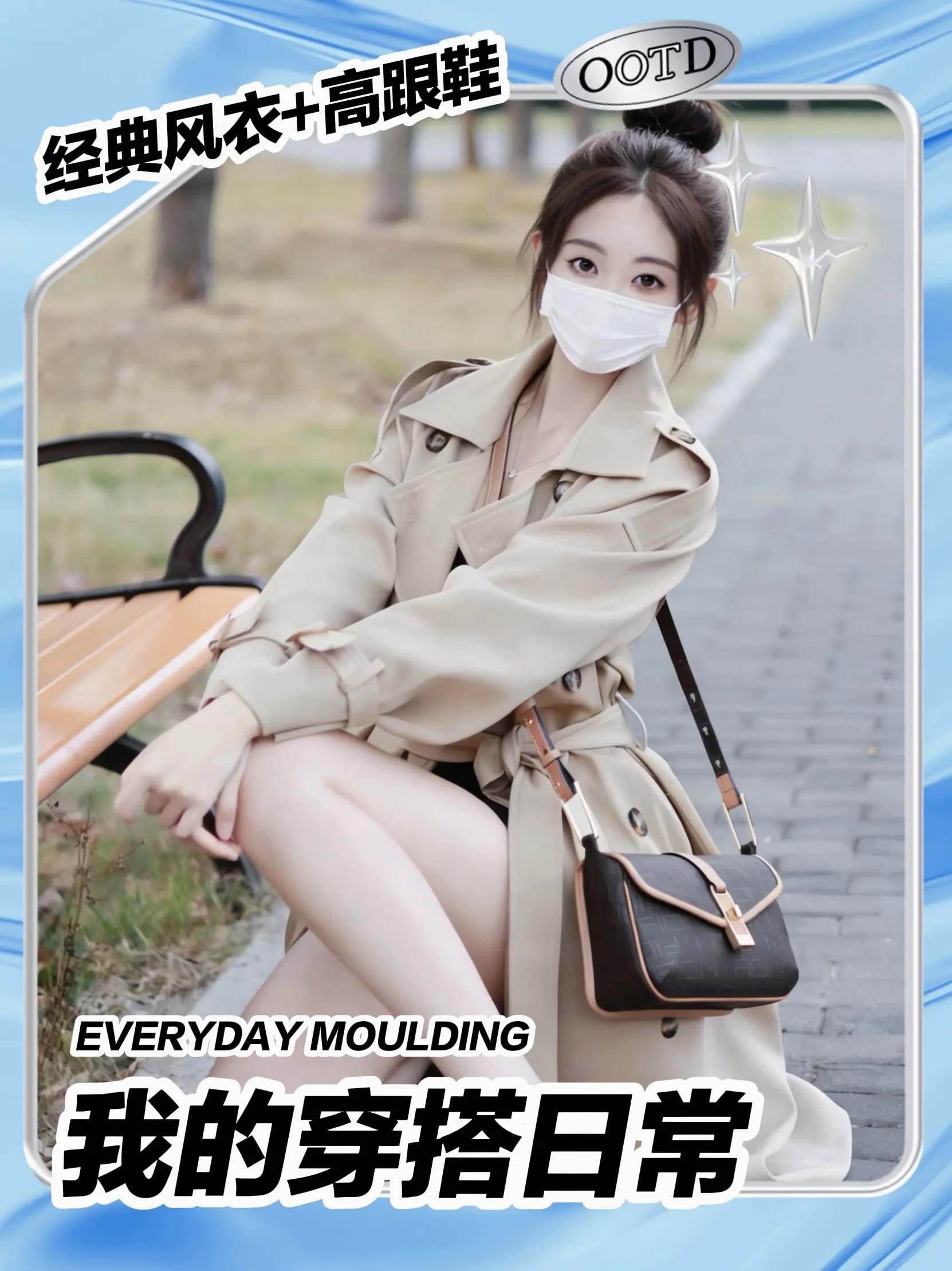 谁懂啊！经典风衣+高跟鞋，温柔又御姐。这件经典卡其色风衣真的戳中我心巴...
