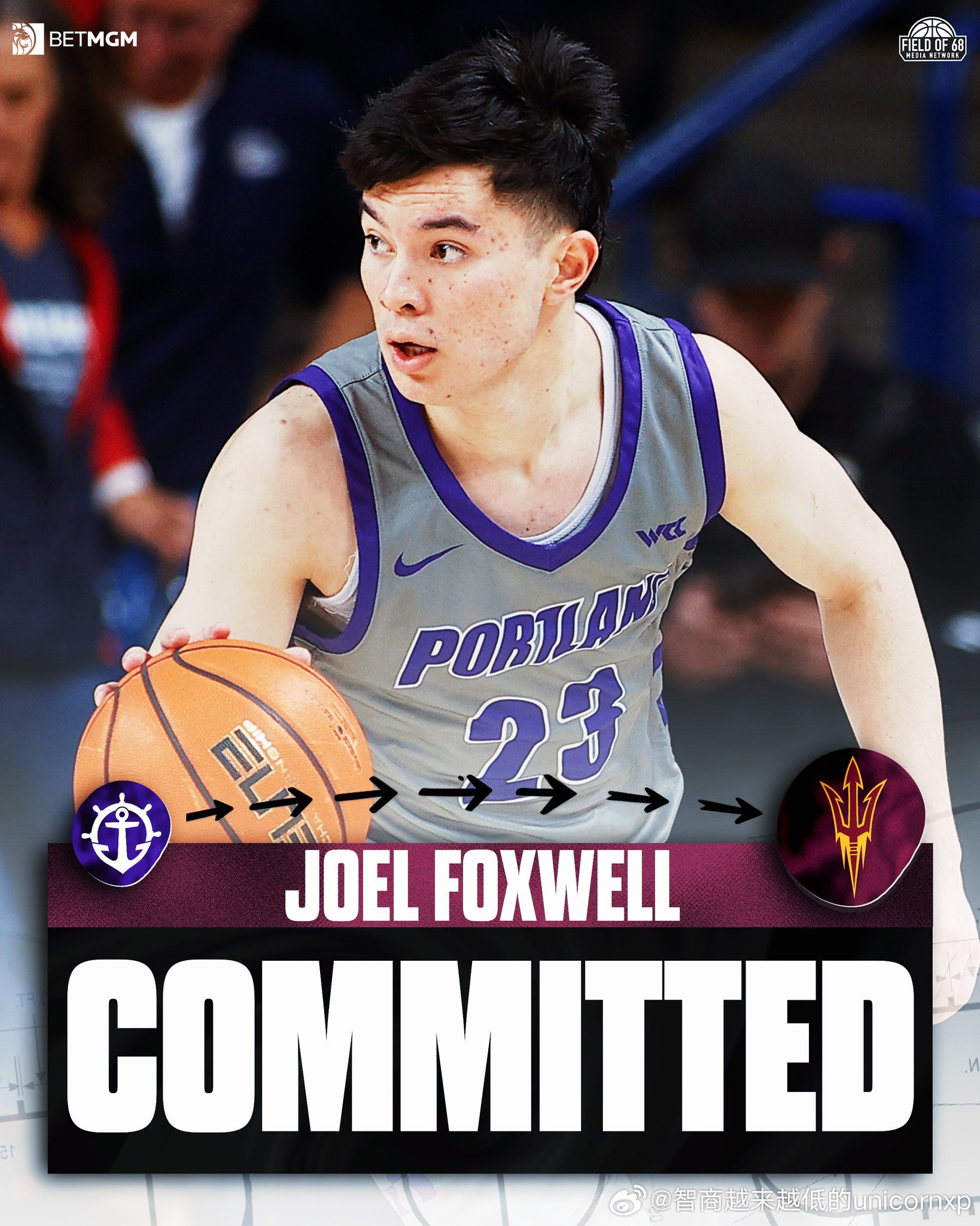 果然亚利桑那州立大学正在成为新的圣玛利学院，澳洲青训营初见，波特兰大学澳洲控卫J