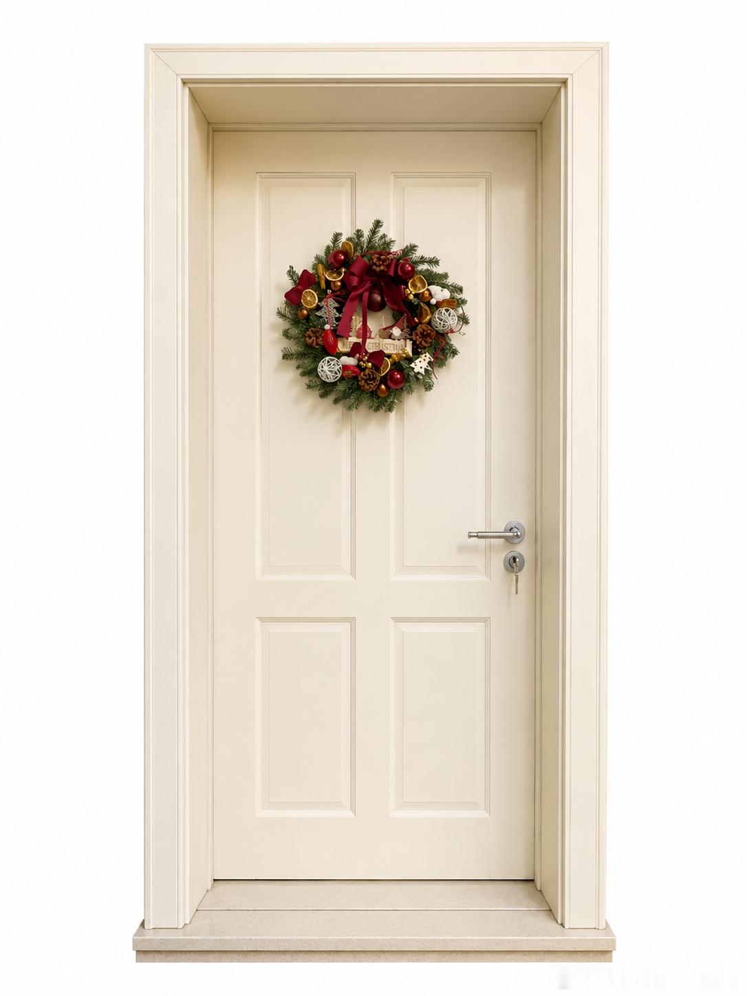 【第214扇🚪】圣诞节挂在卧室门的装饰一直没拿走 ​​​