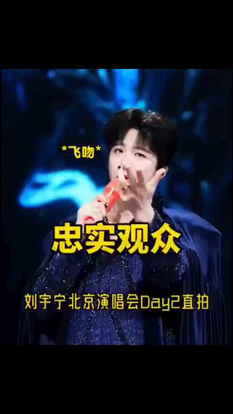 忠实观众刘宇宁北京演唱会Day2直拍。