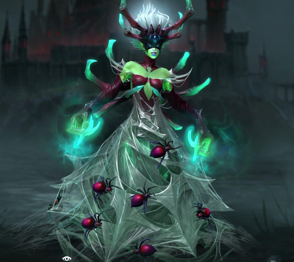 DP的新套装，裙子上爬蜘蛛，恐怖画风dota2 ​​​