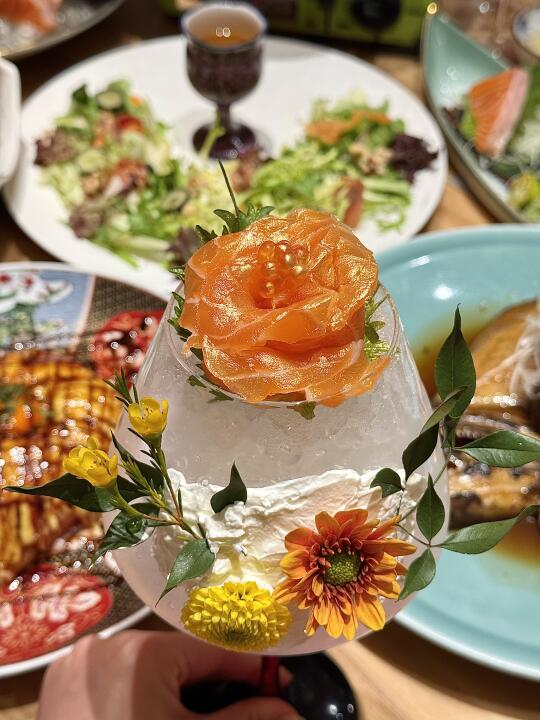 大连）这朵三文鱼花美到失语。。