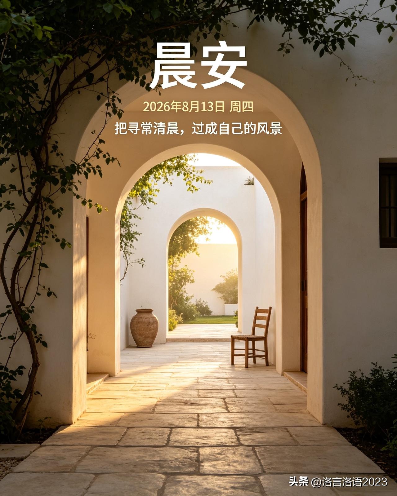 ²⁰²⁶/₀₈.₁₃ 周四｜一键复制发⭕，蓄力向上，每一份付出皆有意义☀️✨
①