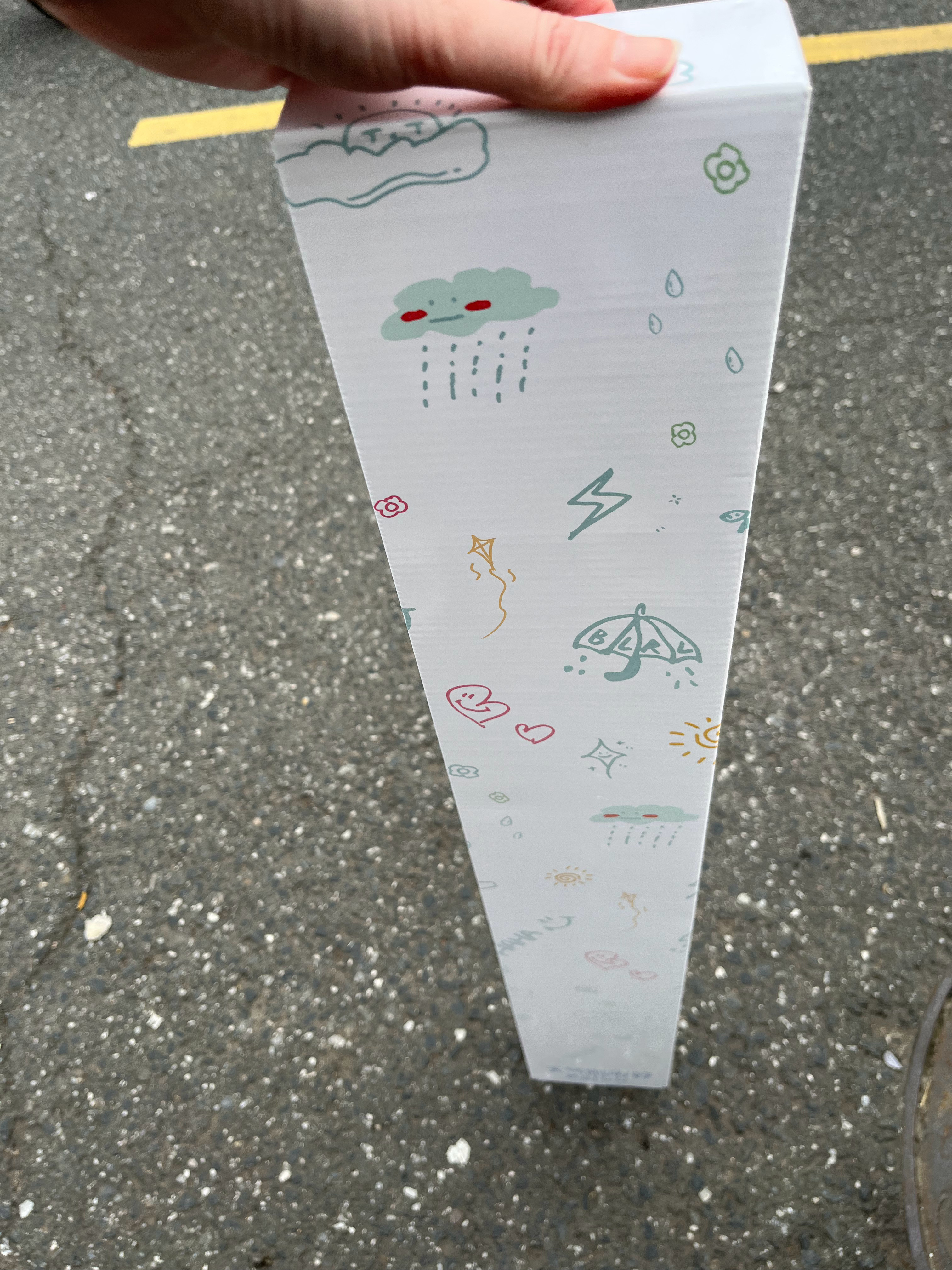 没想到这个伞这么长  驿站的人拿给我的时候 我有点懵