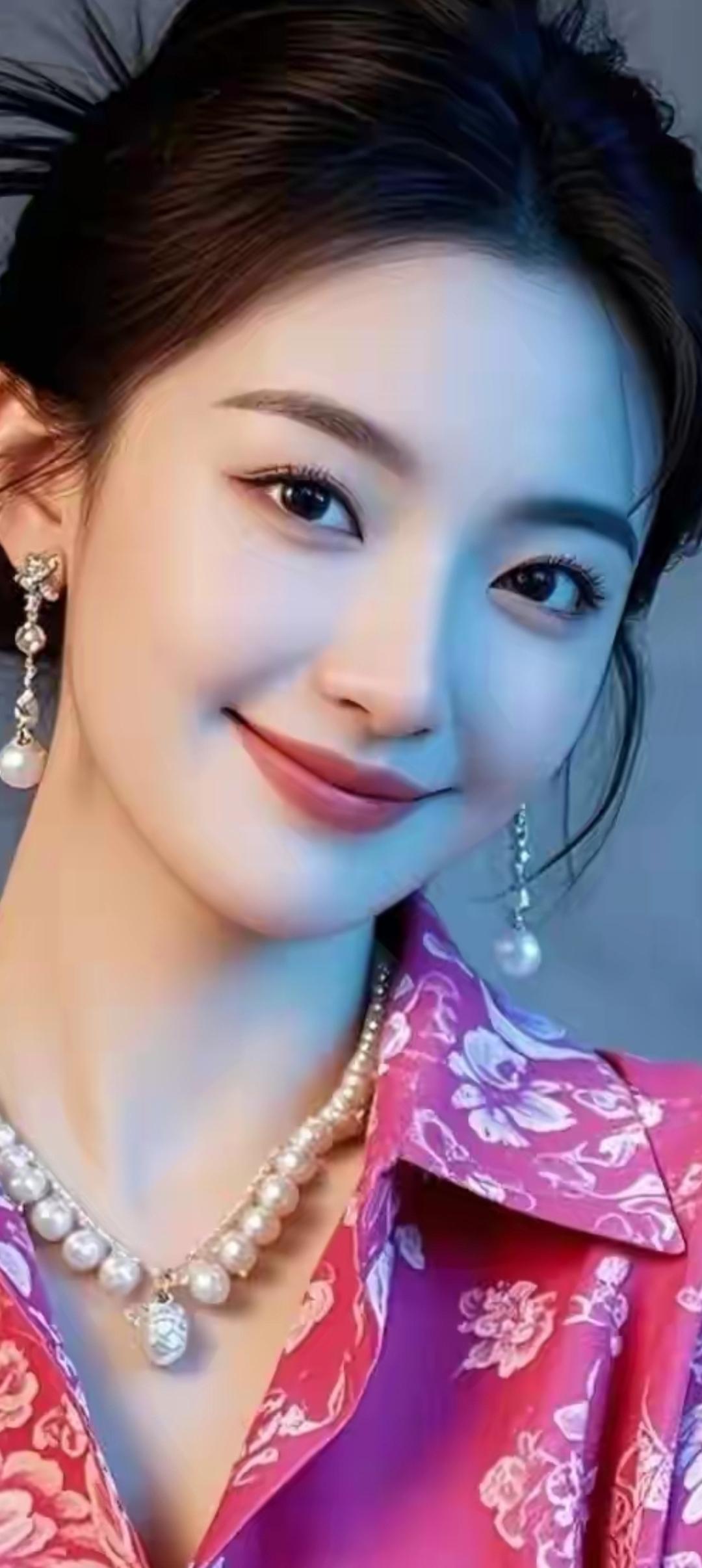 优雅气质，珍珠与花朵的完美融合