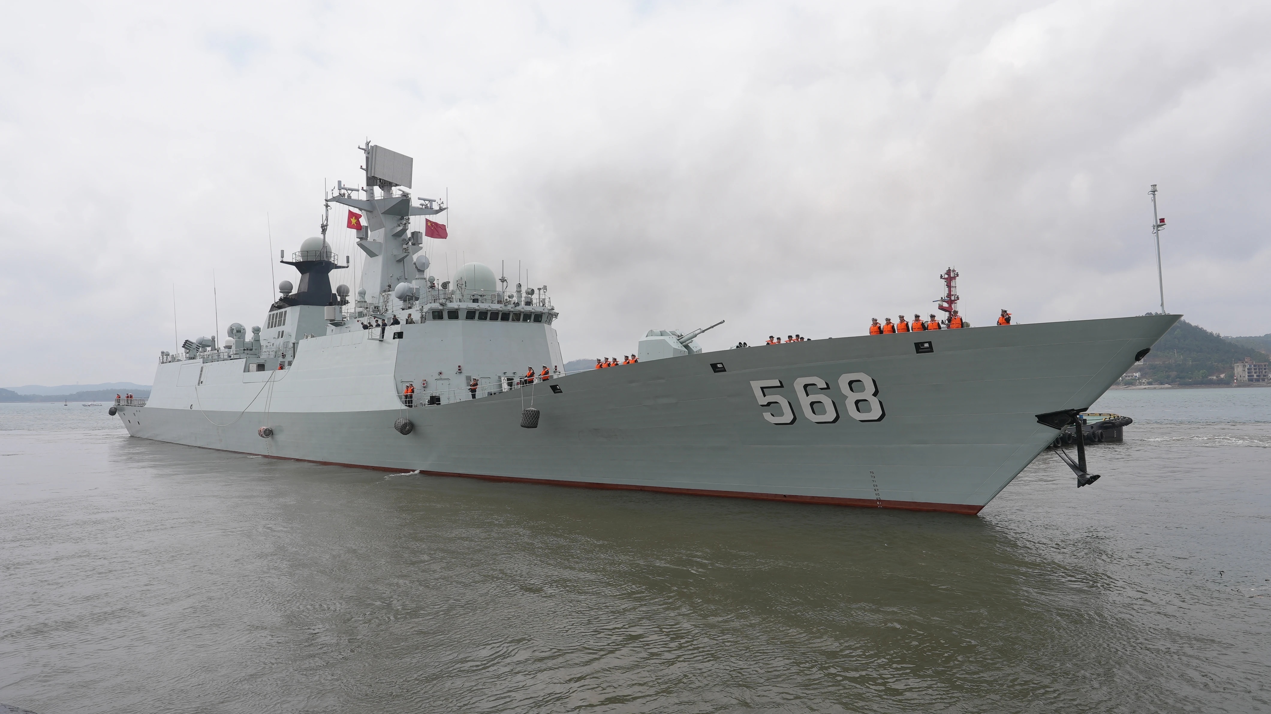 外飘舰艏054A衡阳舰大图烽火问鼎计划中国海军